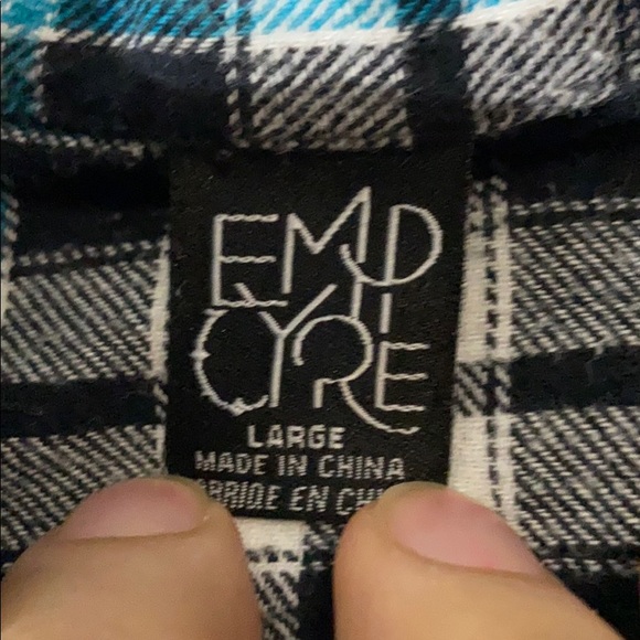 Hooded Button up Flannel - Picture 2 of 3